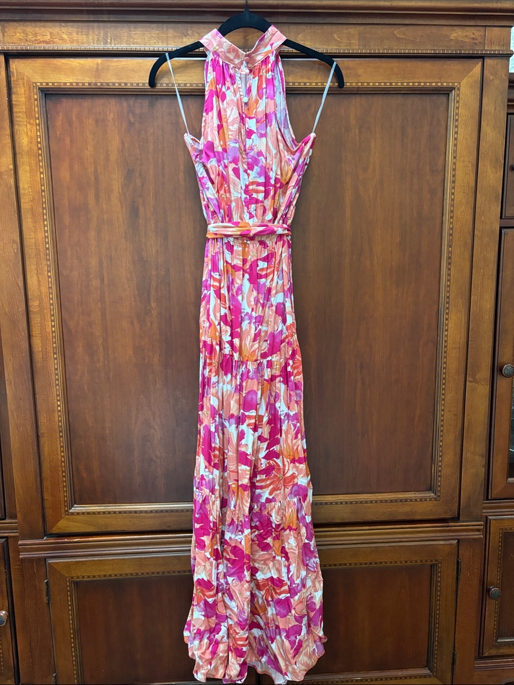 Petal and Pup Caroline Floral Halter Neck Maxi Dress - Picture 5 of 6